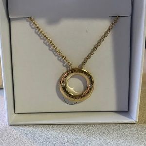 NEW Michael Kors Gold and Crystal Necklace
